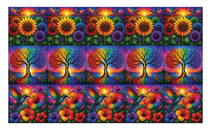 DecoCraft - Studio 1375 - Scenic Elevated Texture Tiles -In Living Color Assortment IV