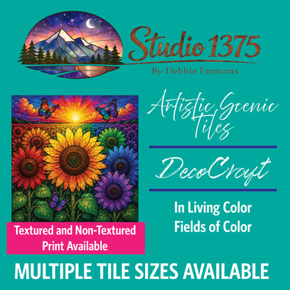 DecoCraft - Studio 1375 - Scenic Elevated Texture Tiles - In Living Color - Fields of Color
