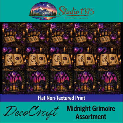 DecoCraft - Studio 1375 - Scenic Tiles Series - Midnight Grimoire Assortment
