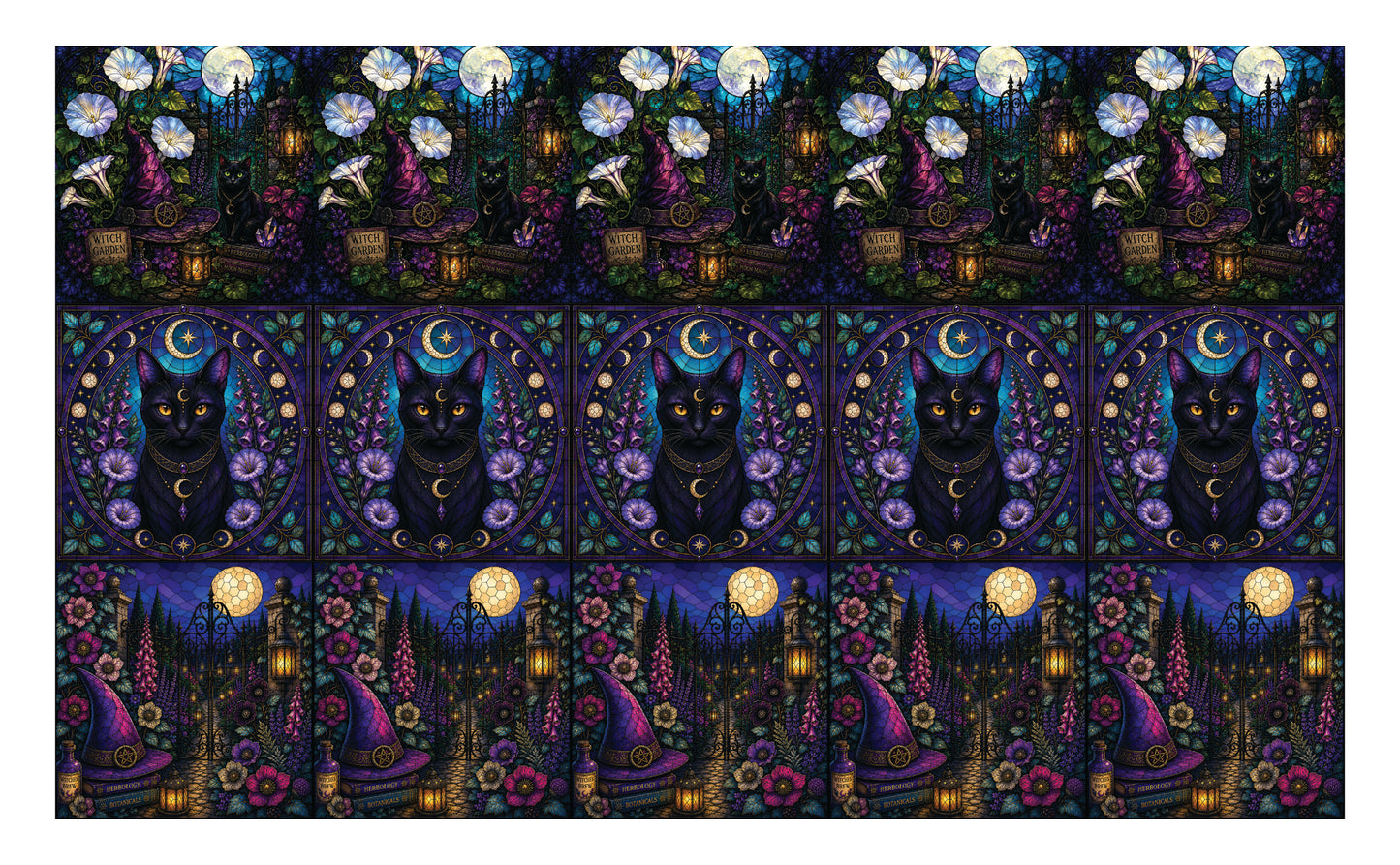 DecoCraft - Studio 1375 - Scenic Tiles Series - Moonlight Botanica Assortment
