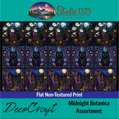 DecoCraft - Studio 1375 - Scenic Tiles Series - Moonlight Botanica Assortment