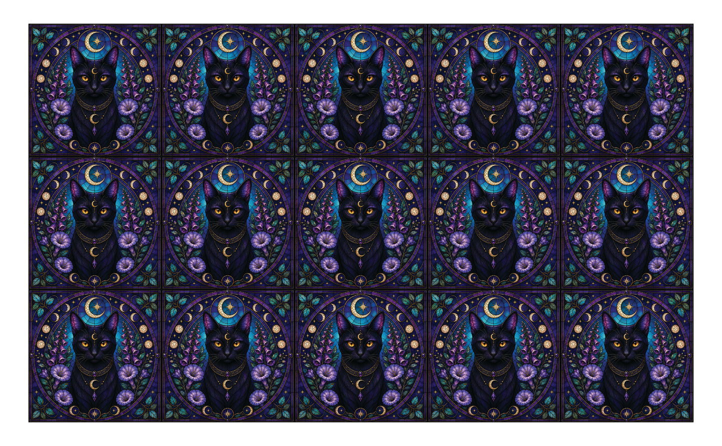 DecoCraft - Studio 1375 - Scenic Tiles Series - Moonlight Botanica - Moonshadow