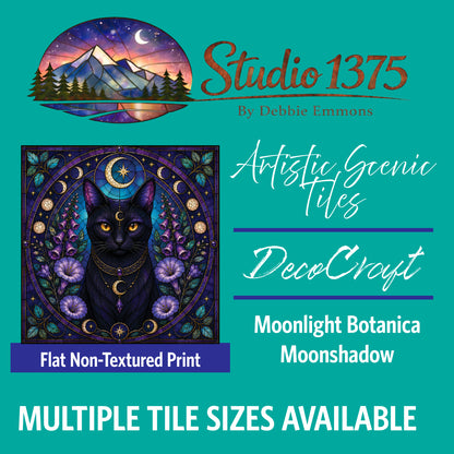 DecoCraft - Studio 1375 - Scenic Tiles Series - Moonlight Botanica - Moonshadow