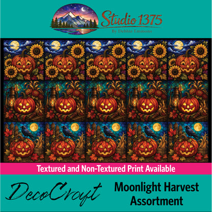 DecoCraft - Studio 1375 - Scenic Elevated Texture Tiles - Moonlight Harvest Assortment