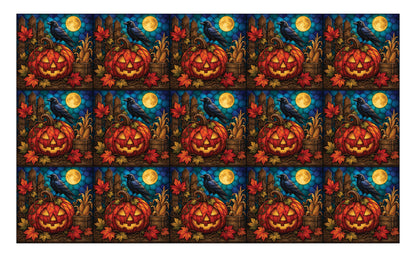 DecoCraft - Studio 1375 - Scenic Elevated Texture Tiles - Moonlit Harvest - Harvest Watcher