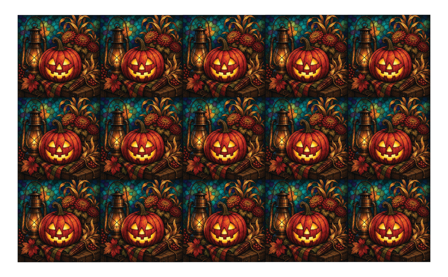 DecoCraft - Studio 1375 - Scenic Elevated Texture Tiles - Moonlit Harvest - Lantern Harvest