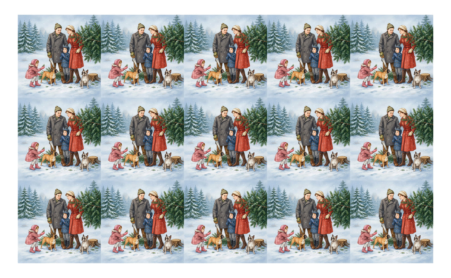 DecoCraft - Studio 1375 - Scenic Tiles Series - Pine & Promise - Christmas Together
