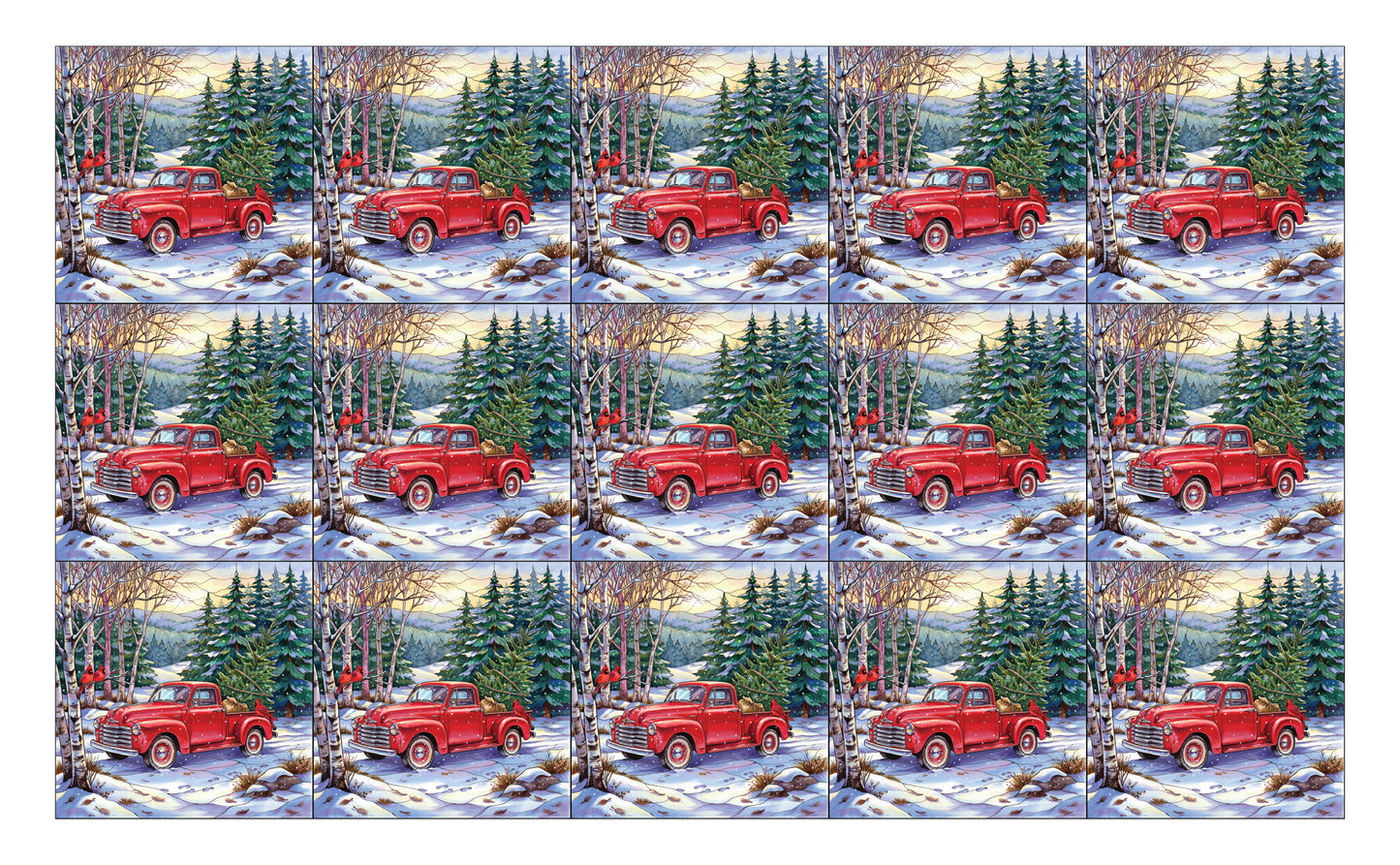DecoCraft - Studio 1375 - Scenic Tiles Series - Pine & Promise - Hauling Tradition