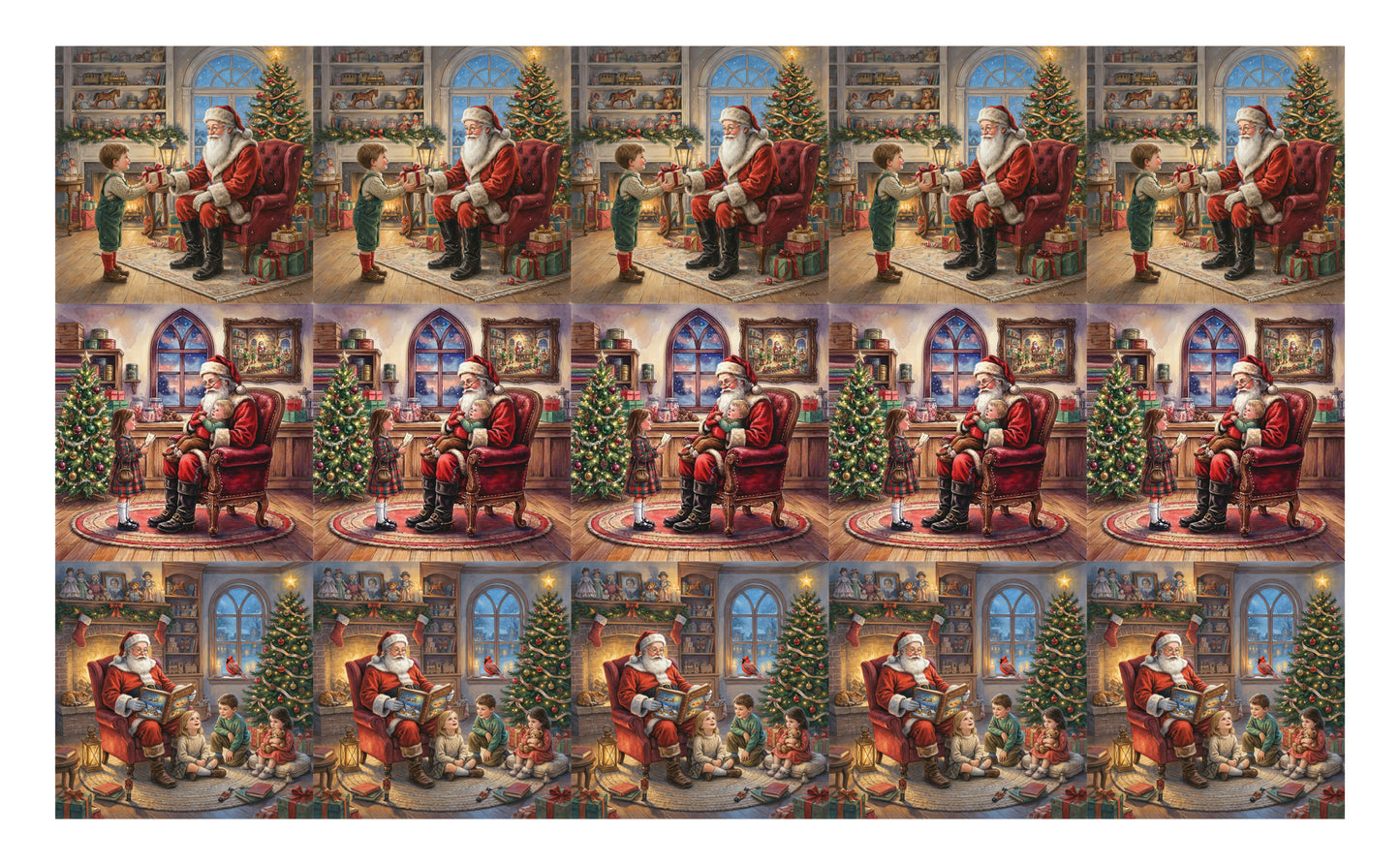 DecoCraft - Studio 1375 - Scenic Tiles Series - Santa's Christmas Memories Assortment