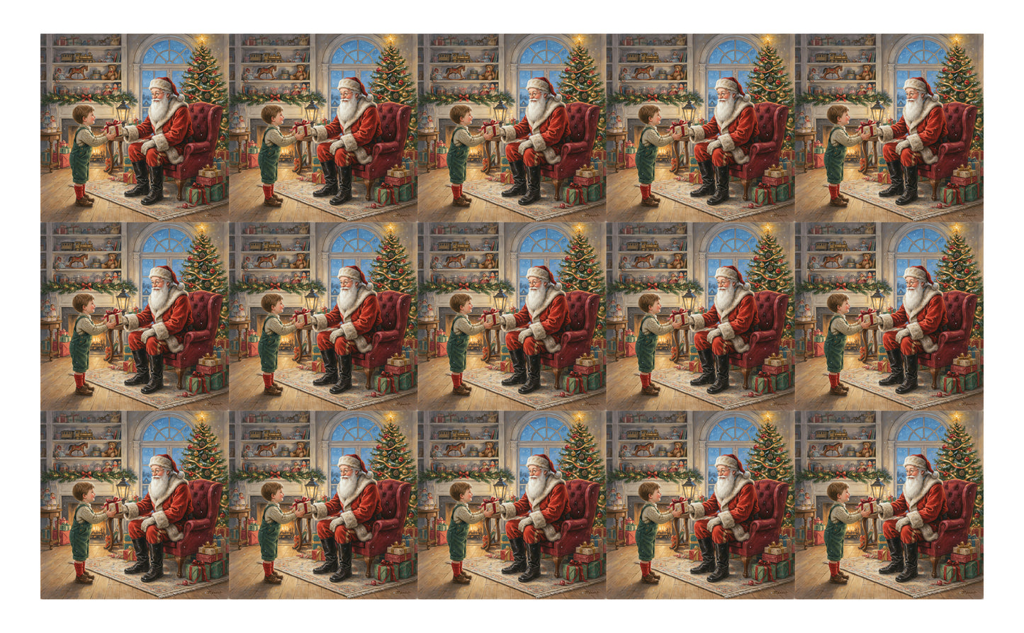 DecoCraft - Studio 1375 - Scenic Tiles Series - Santa's Christmas Memories - Special Gift