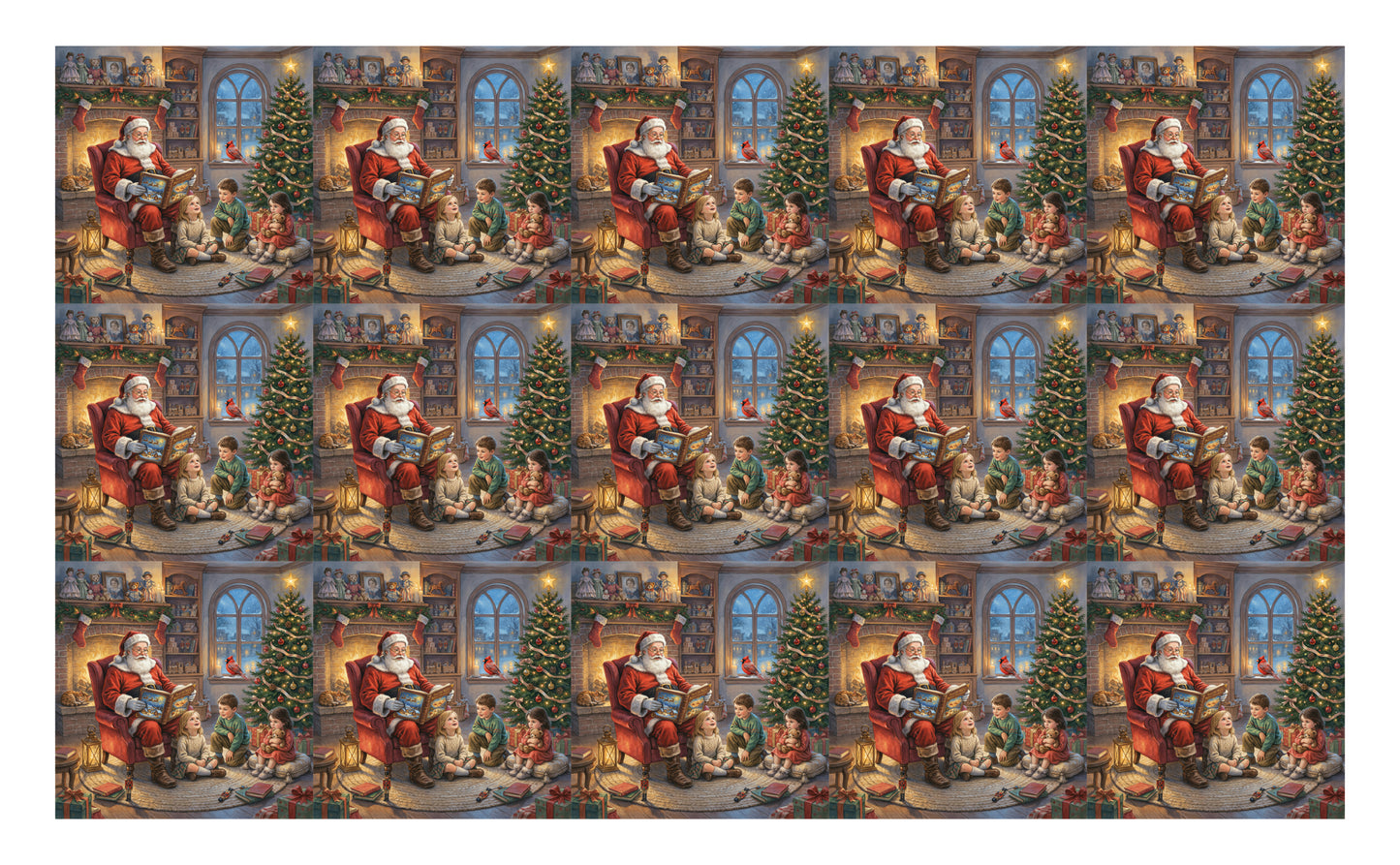 DecoCraft - Studio 1375 - Scenic Tiles Series - Santa's Christmas Memories - Storytime