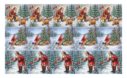 DecoCraft - Studio 1375 - Scenic Tiles Series - Santa's Woodland Friends Assortment
