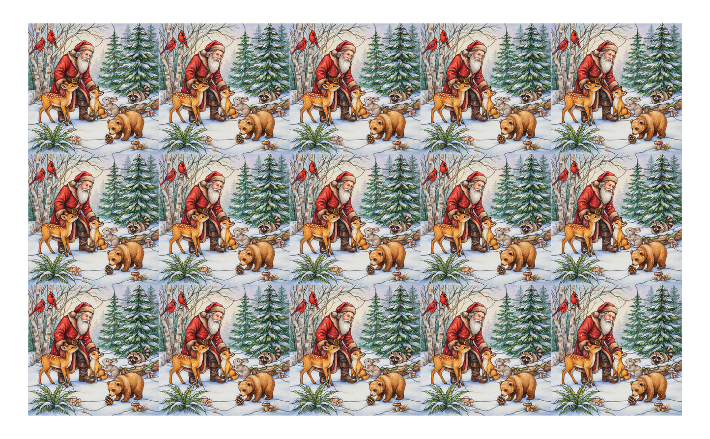 DecoCraft - Studio 1375 - Scenic Tiles Series - Santa's Woodland Friends - Santa's Critters