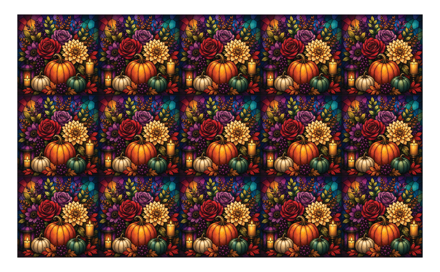 DecoCraft - Studio 1375 - Scenic Tiles Series - Velvet Midnight - Glow Bouquet