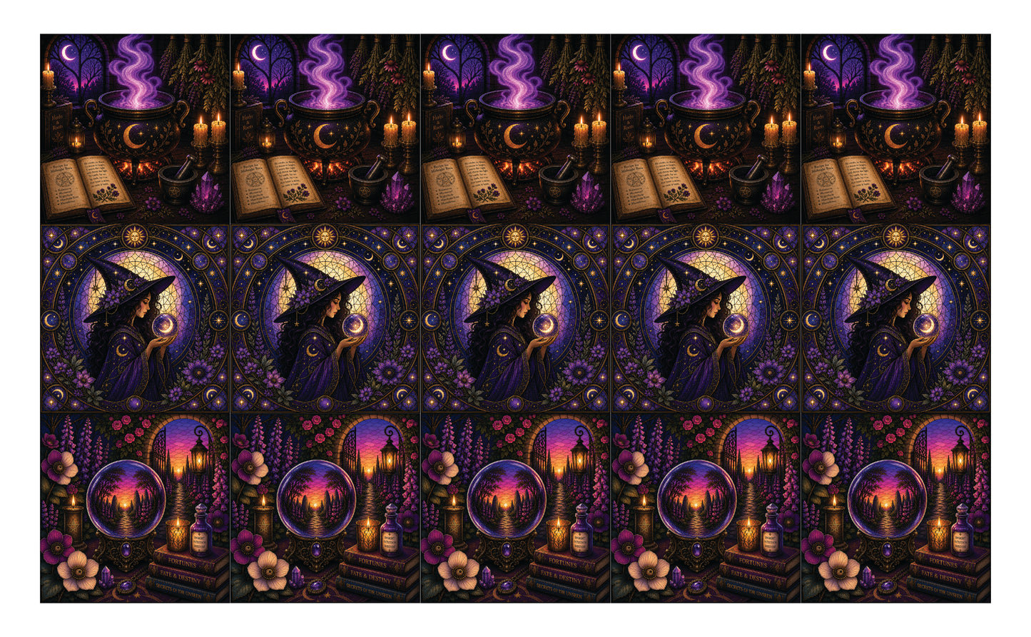 DecoCraft - Studio 1375 - Scenic Tiles Series - Violet Veil Assortment