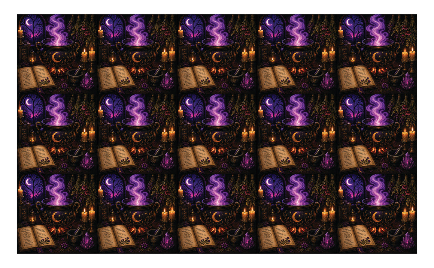 DecoCraft - Studio 1375 - Scenic Tiles Series - Violet Veil - Midnight Brew