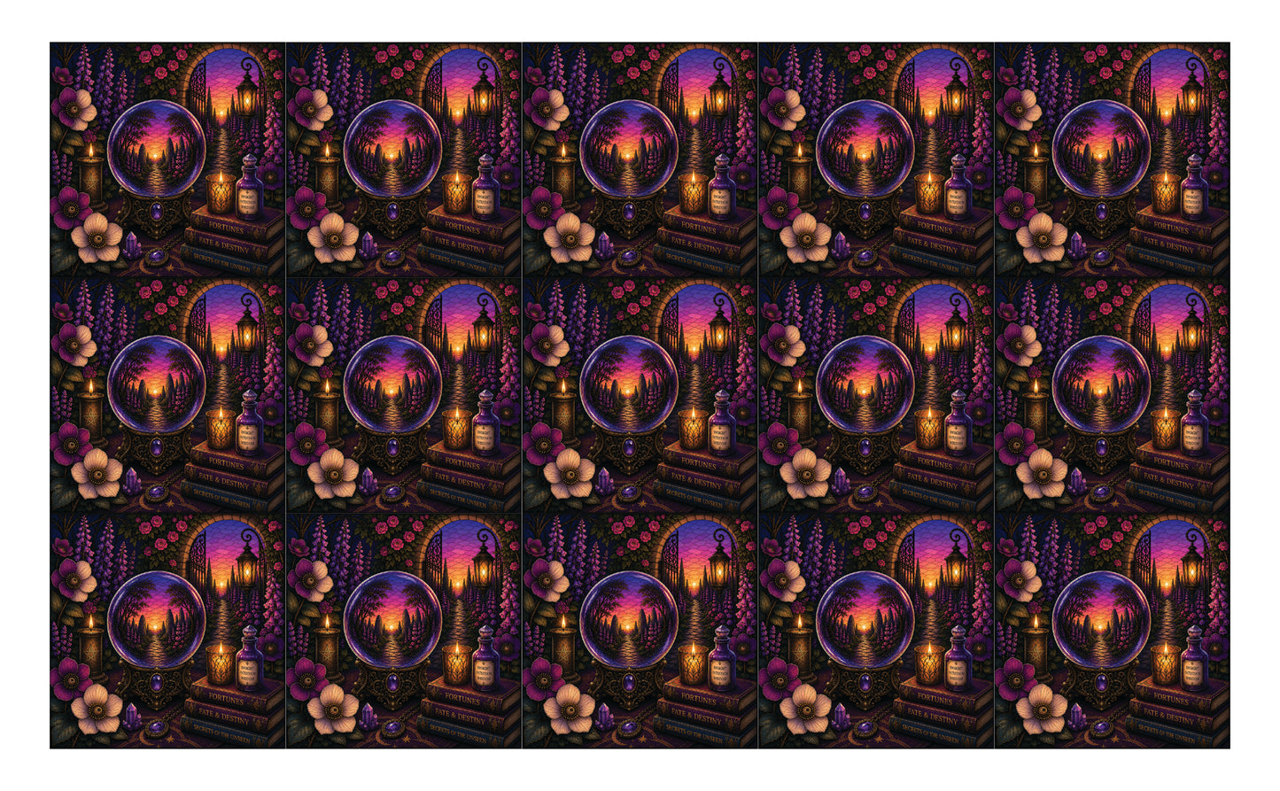 DecoCraft - Studio 1375 - Scenic Tiles Series - Violet Veil - Prophecy Path