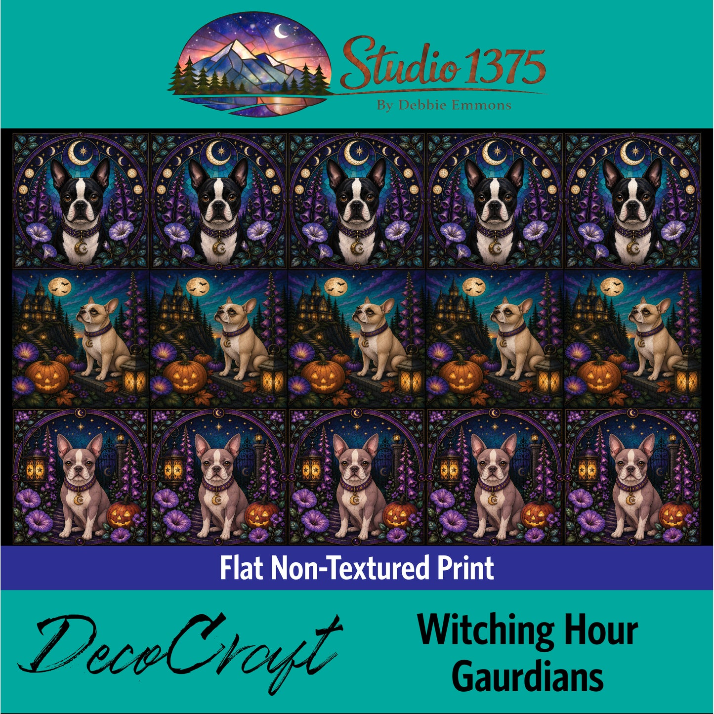 DecoCraft - Studio 1375 - Scenic Tiles Series - Witching Hour Guardians Assortment