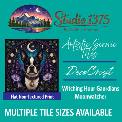 DecoCraft - Studio 1375 - Scenic Tiles Series - Witching Hour Guardians - Moonwatcher