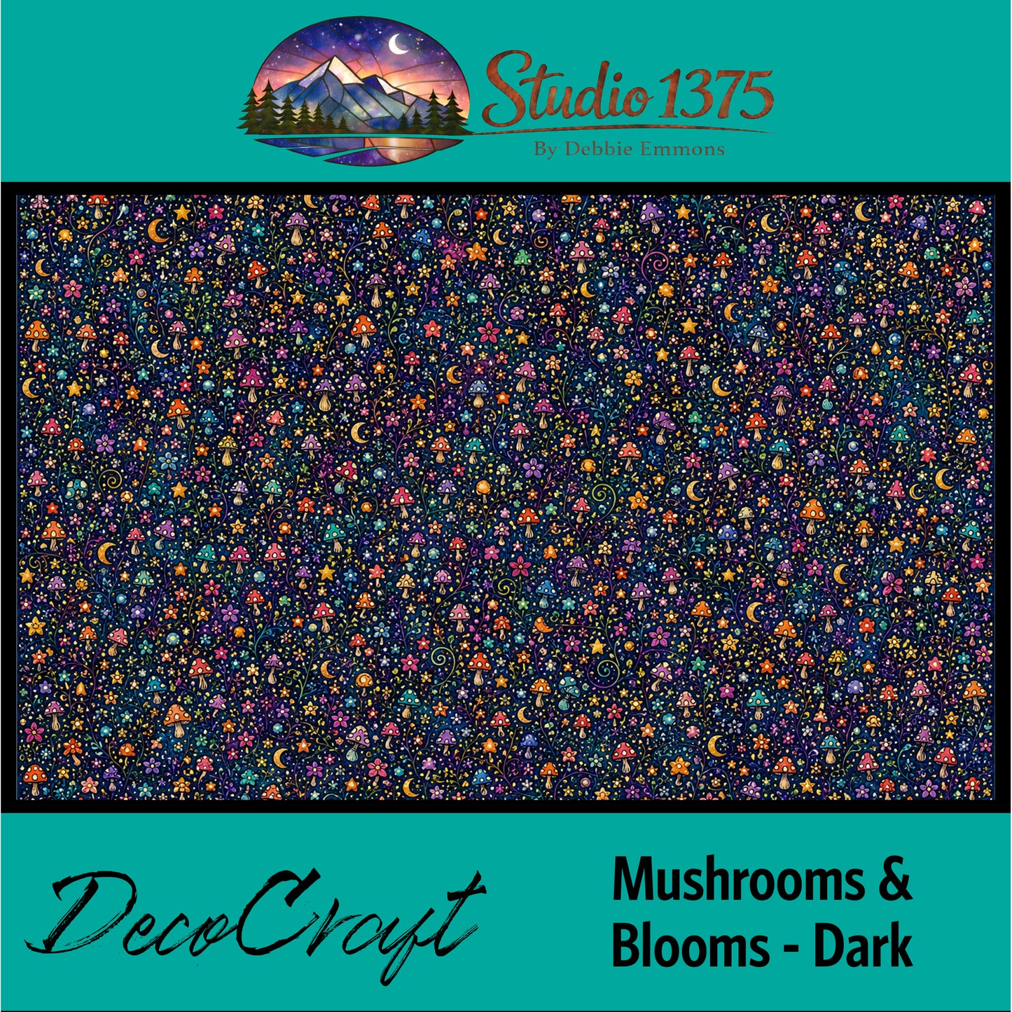DecoCraft - Studio 1375 -Mushrooms & Blooms - Dark