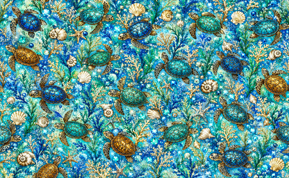 DecoCraft - Studio 1375 -Azure Turtle Reef (Extra Large)