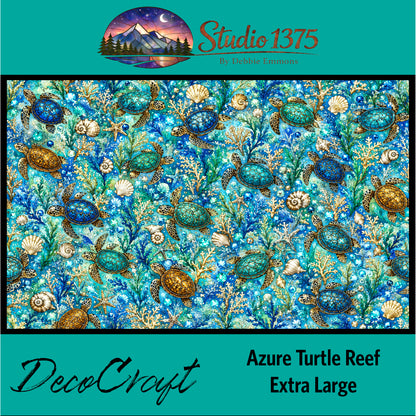 DecoCraft - Studio 1375 -Azure Turtle Reef (Extra Large)