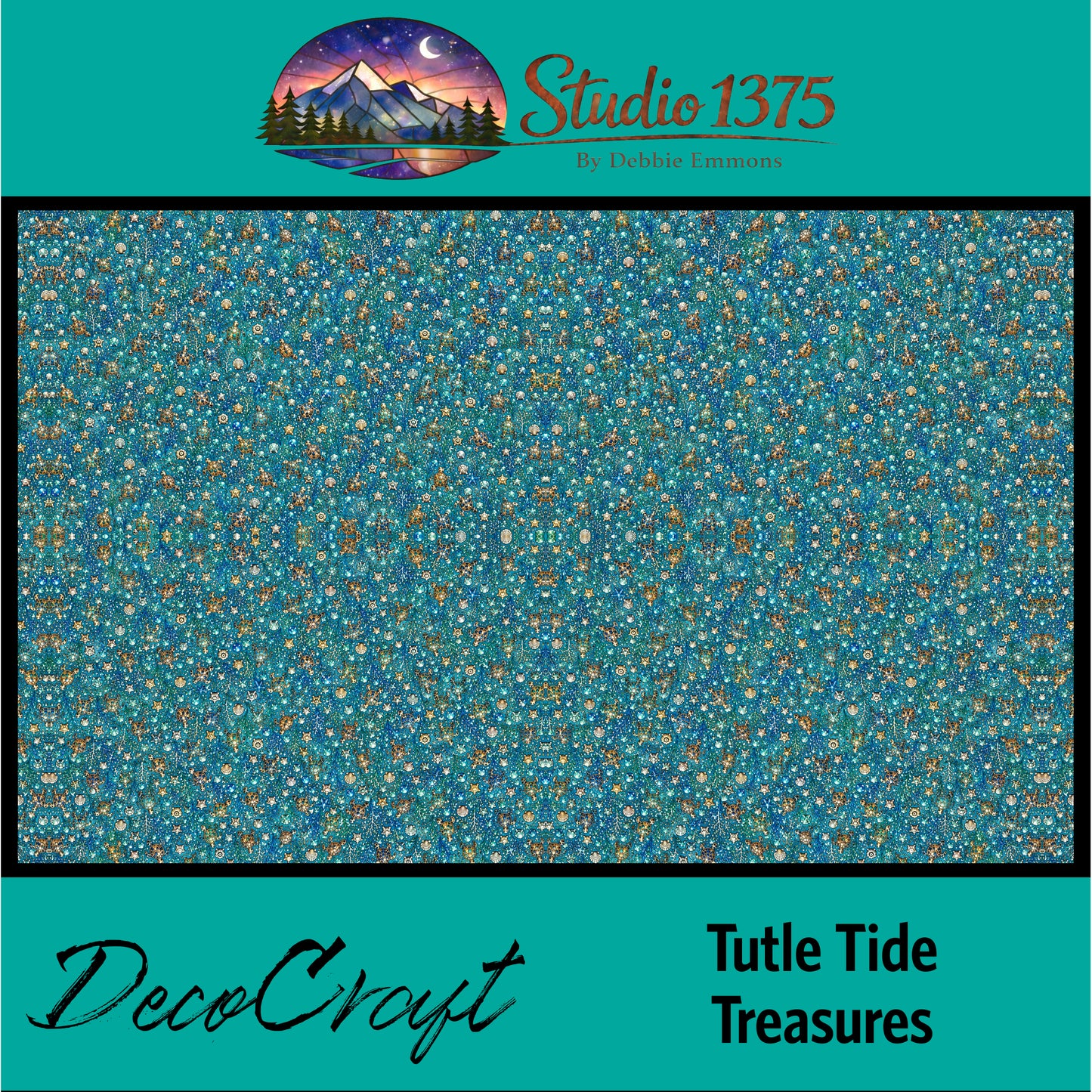 DecoCraft - Studio 1375 -Azure Turtle Tide Treasures