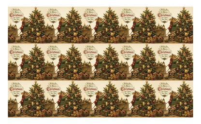 DecoCraft - Studio 1375 - Scenic Tiles Series - Merry Mouse Christmas - Trimming the Tree