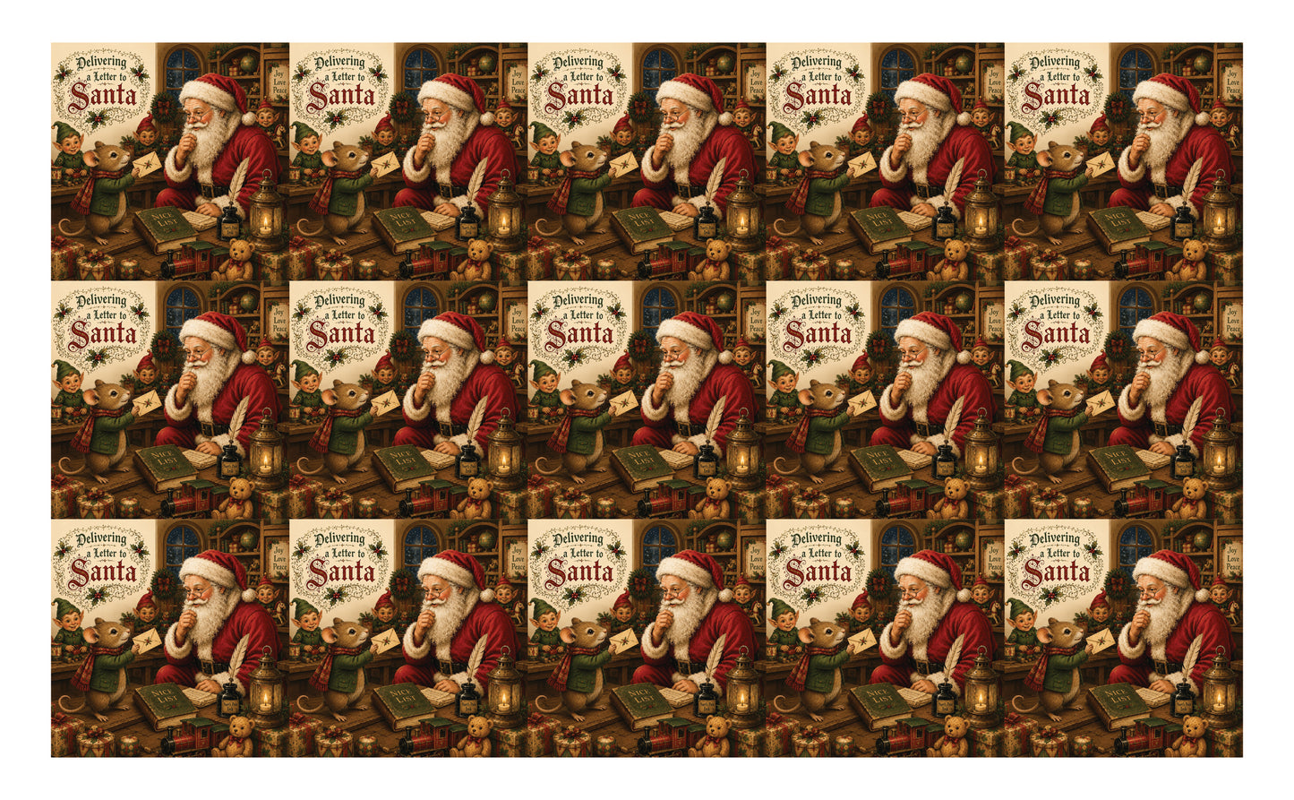 DecoCraft - Studio 1375 - Scenic Tiles Series - Merry Mouse Christmas - Special Delivery