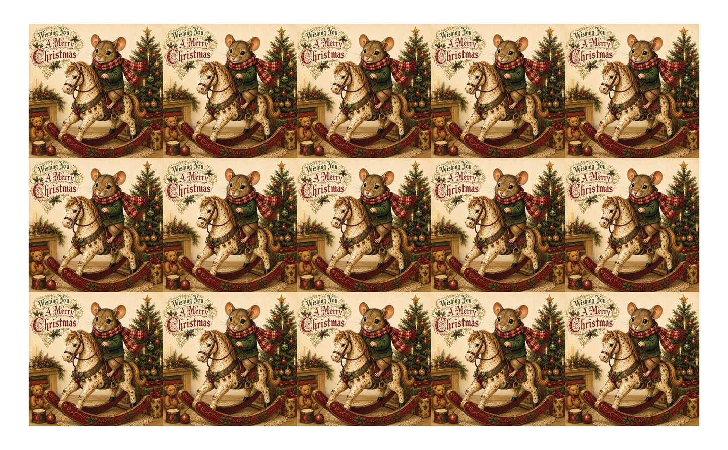 DecoCraft - Studio 1375 - Scenic Tiles Series - Merry Mouse Christmas - Christmas Adventure