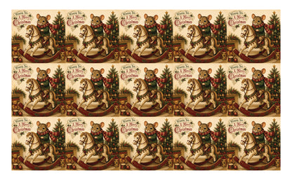 DecoCraft - Studio 1375 - Scenic Tiles Series - Merry Mouse Christmas - Christmas Adventure