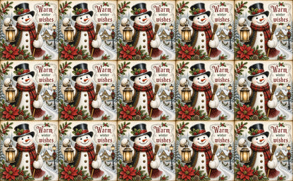 DecoCraft - Studio 1375 - Scenic Tiles Series - Christmas Wishes - Warm Winter Wishes