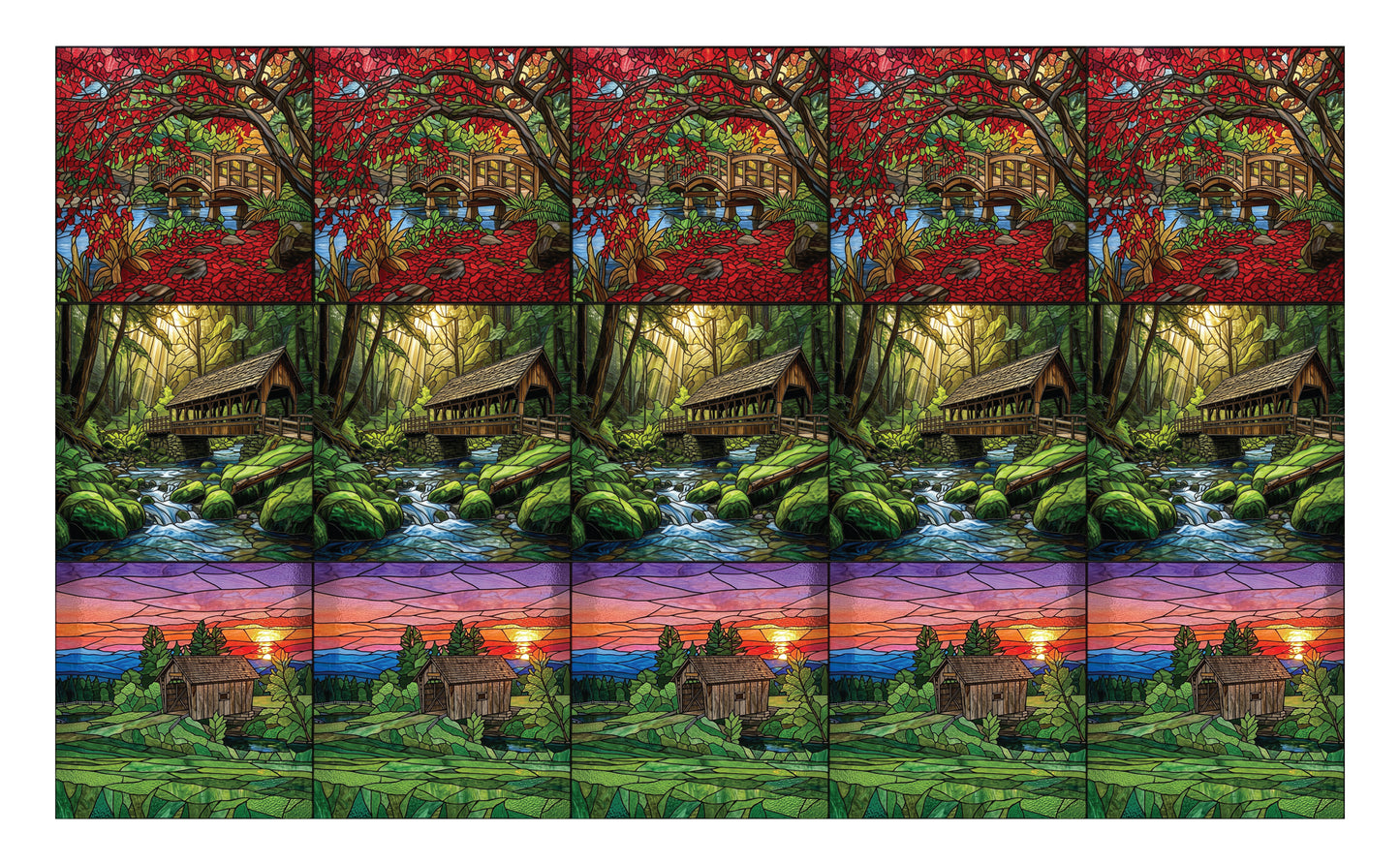 DecoCraft - Scenic Elevated Texture Tiles - Woodland Escapes