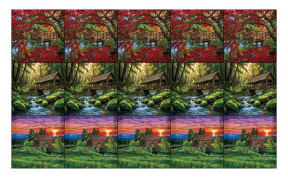 DecoCraft - Scenic Elevated Texture Tiles - Woodland Escapes