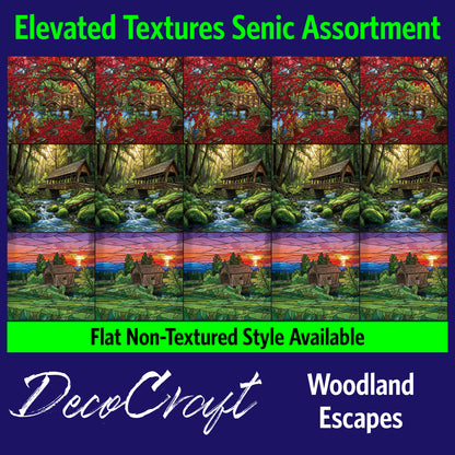 DecoCraft - Scenic Elevated Texture Tiles - Woodland Escapes