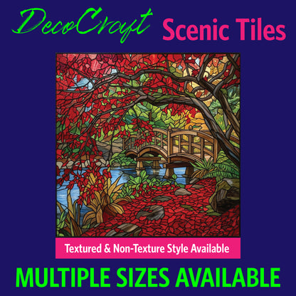 DecoCraft - Scenic Elevated Texture Tiles - Crimson Canopy