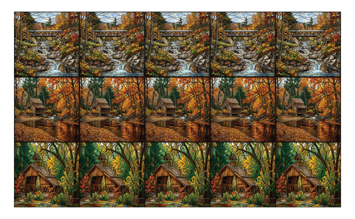 DecoCraft - Scenic Elevated Texture Tiles - Woodland Retreats