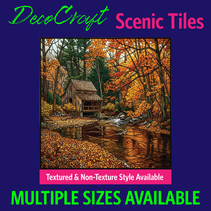 DecoCraft - Scenic Elevated Texture Tiles - Fall - Amber Creek