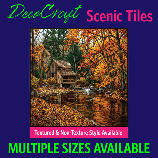 DecoCraft - Scenic Elevated Texture Tiles - Fall - Amber Creek