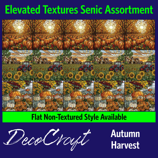DecoCraft - Scenic Elevated Texture Tiles - Autumn Harvest