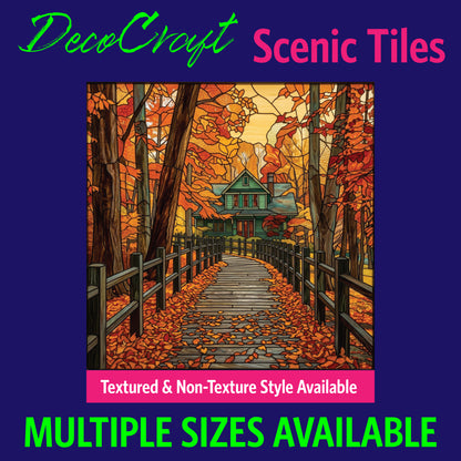 DecoCraft - Scenic Elevated Texture Tiles - Fall - Maple Lane