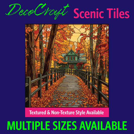 DecoCraft - Scenic Elevated Texture Tiles - Fall - Maple Lane