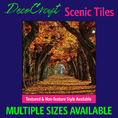 DecoCraft - Scenic Elevated Texture Tiles - Fall - Golden Canopy