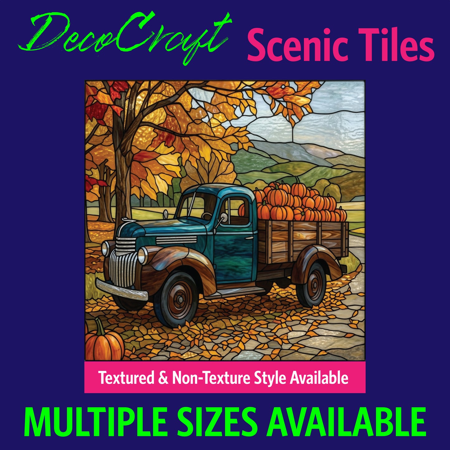 DecoCraft - Scenic Elevated Texture Tiles - Fall - Harvest Haul