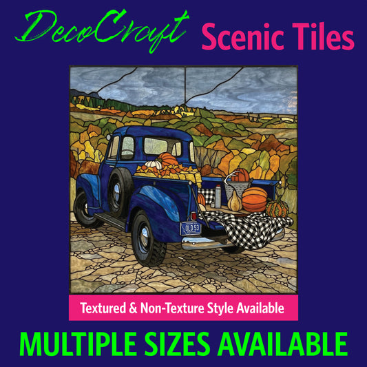 DecoCraft - Scenic Elevated Texture Tiles - Fall - Pumpkin Picnic