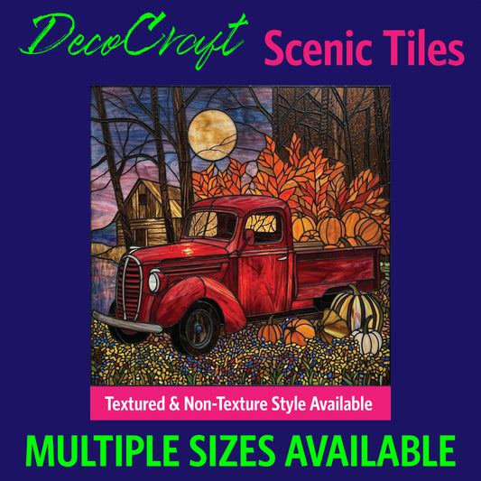 DecoCraft - Scenic Elevated Texture Tiles - Fall - Crimson Harvest