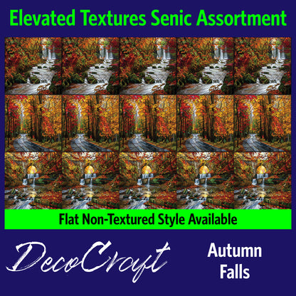 DecoCraft - Scenic Elevated Texture Tiles - Autumn Falls