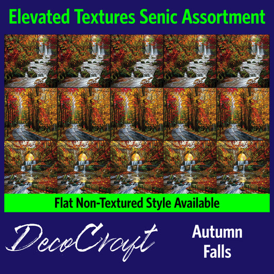 DecoCraft - Scenic Elevated Texture Tiles - Autumn Falls