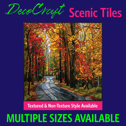 DecoCraft - Scenic Elevated Texture Tiles - Fall - Golden Forest Bend