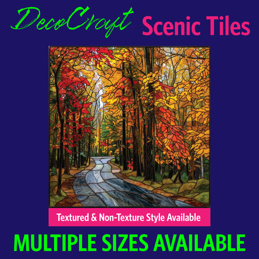DecoCraft - Scenic Elevated Texture Tiles - Fall - Golden Forest Bend